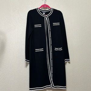 KARL LAGERFELD career long sweater, cardigan petite medium